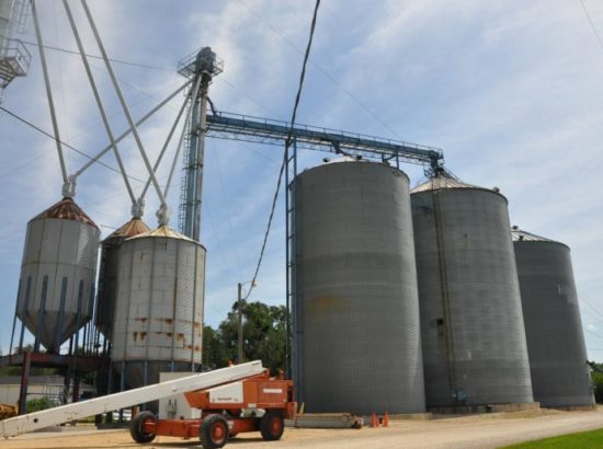 Structural engineering damage assessment agricultural grain bins and elevators, Lindenwood, IL - Highland Engineering
